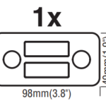 Pro Installer Heavy-duty Busbar 4-weg M8